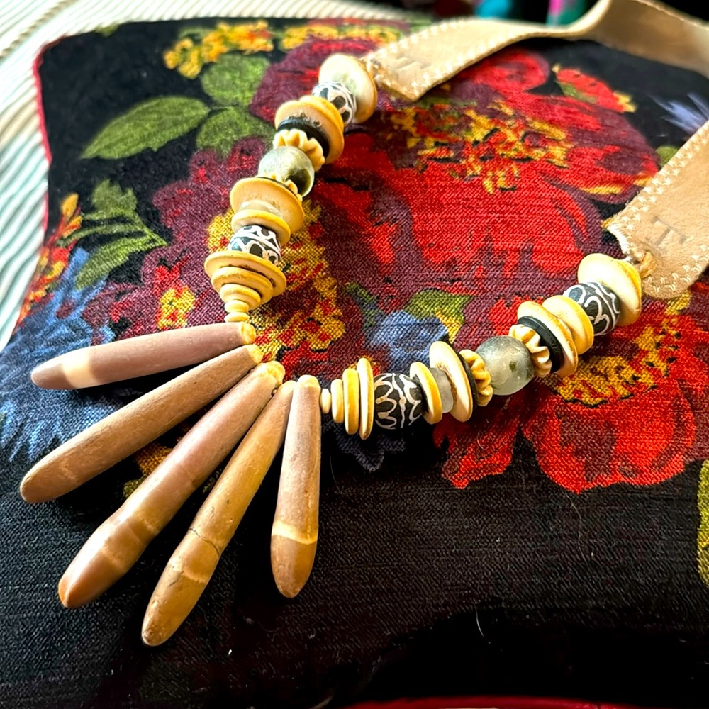 Twine and Twig sea urchin tine necklace.